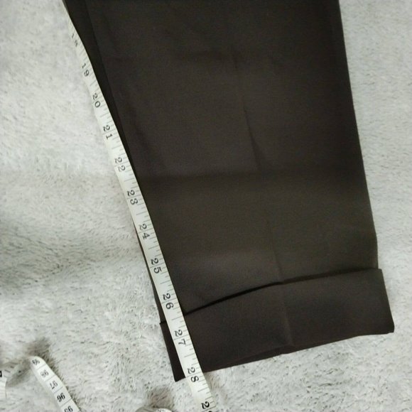 Reiss Trousers Mens 34 (34x28) Dark Aubergine Wool Nakata Drawstring Relaxed - Picture 8 of 16